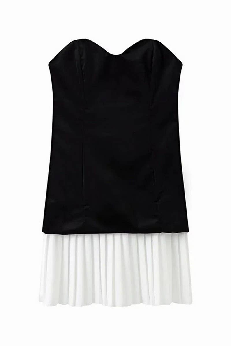 Strapless black Velvet Dress Pretty Little Patriot