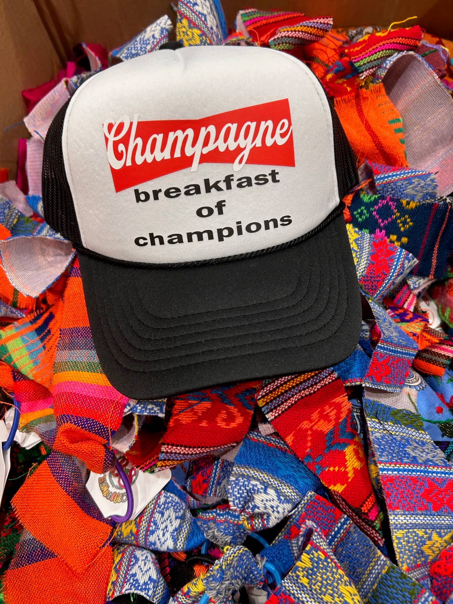 Champagne Breakfast Trucker Hat Pretty Little Patriot