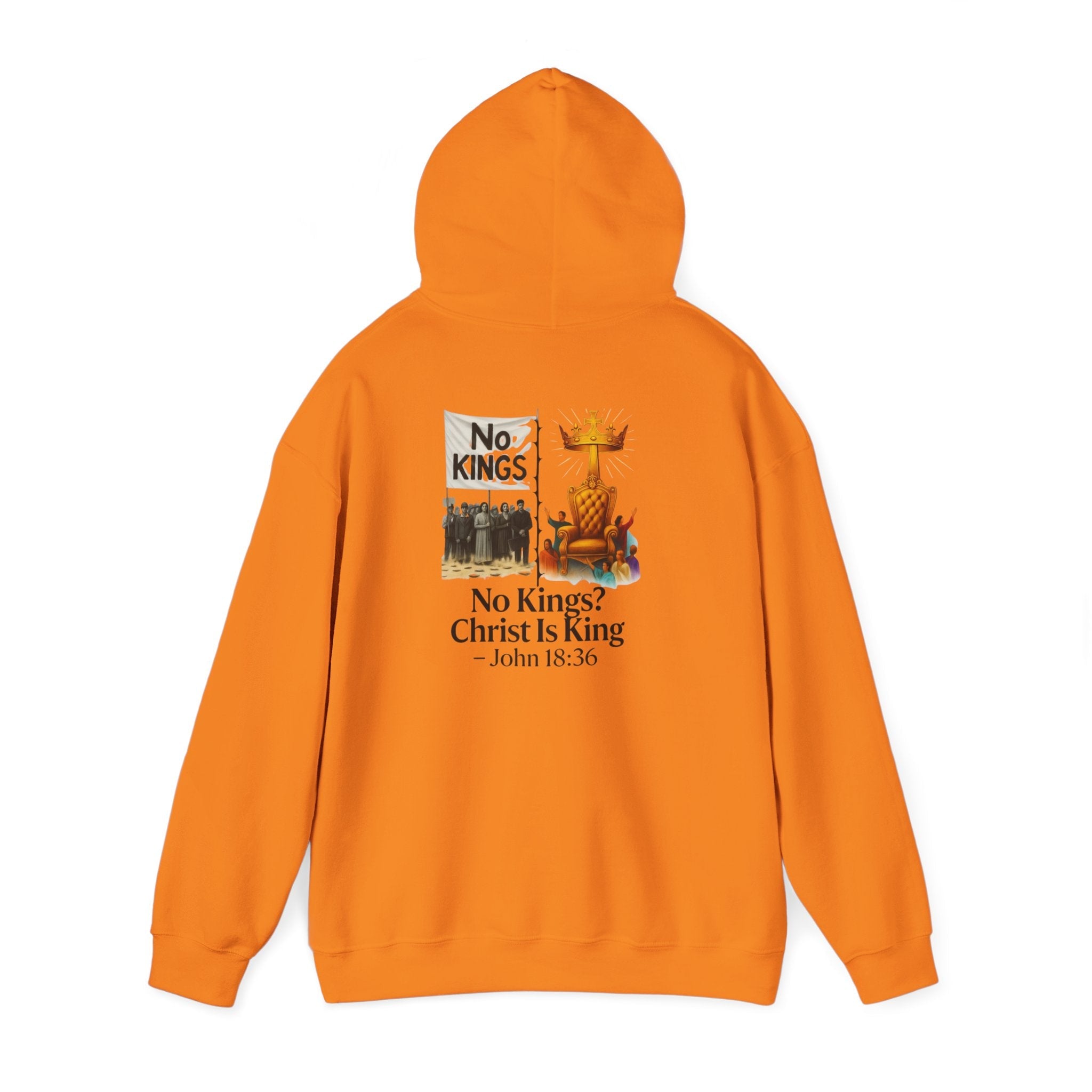 No Kings? Christ is King Hoodie – Bold Christian Hoodie for Sovereign Faith Printify