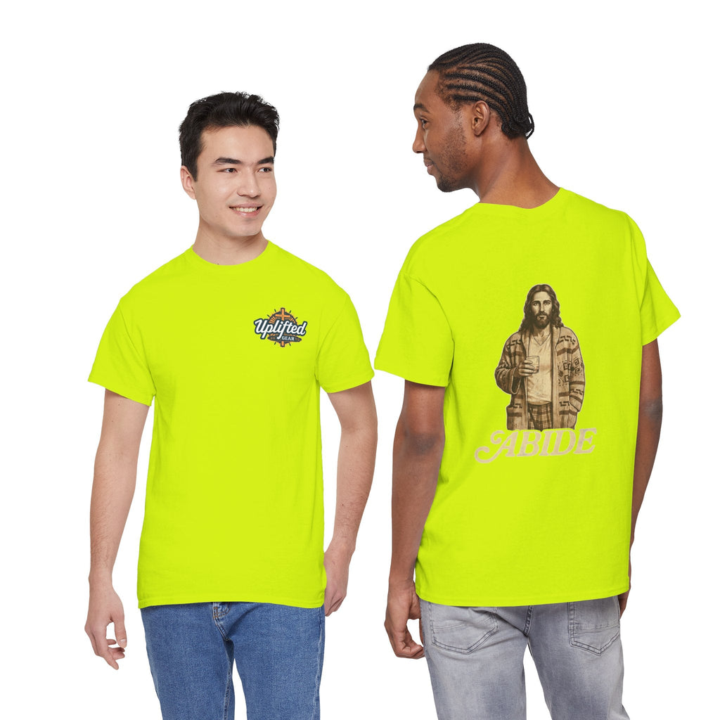 Abide Vintage Jesus Tee — "The Dude" Graphic Christian T-Shirt Printify