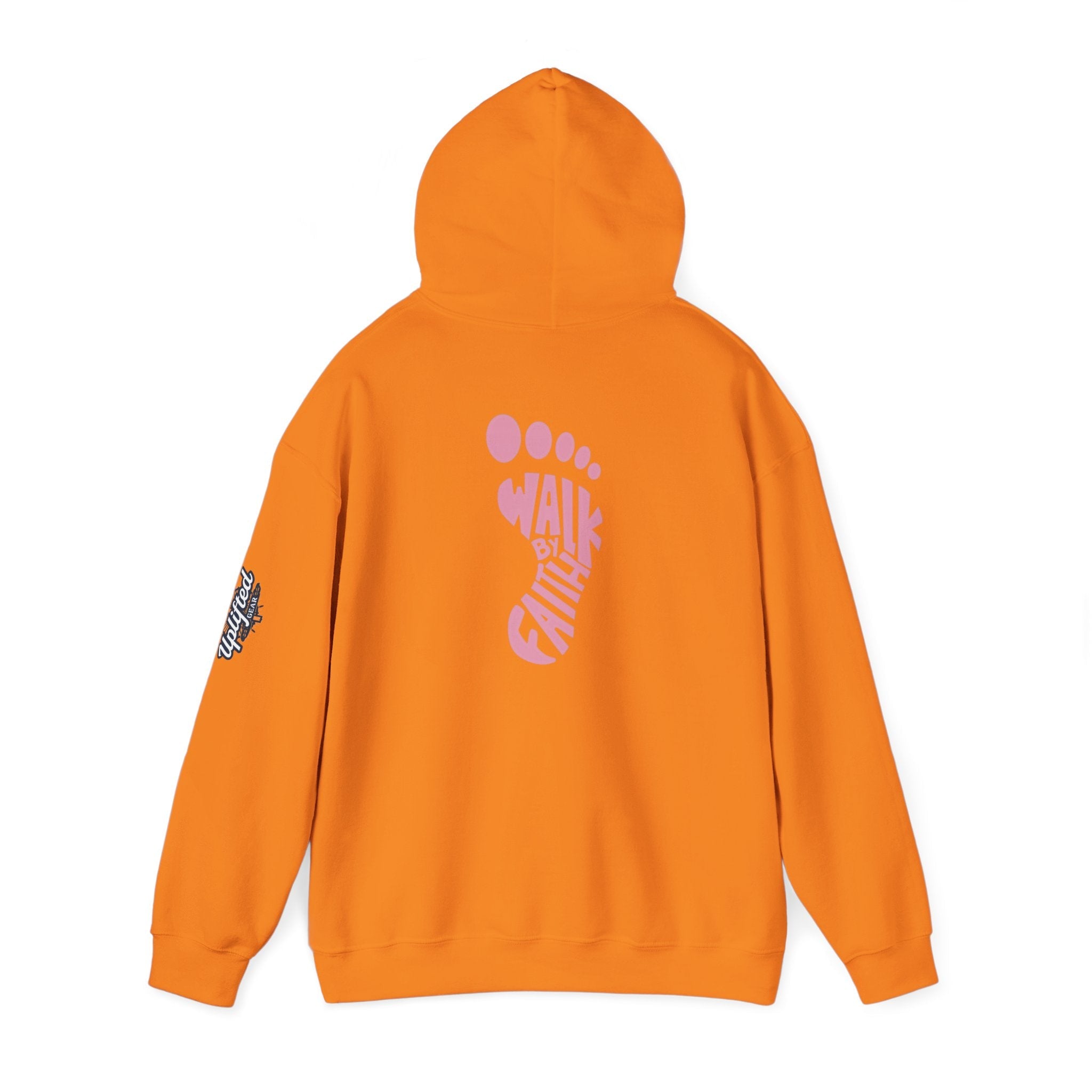 Walk By Faith Footprint Hoodie Printify