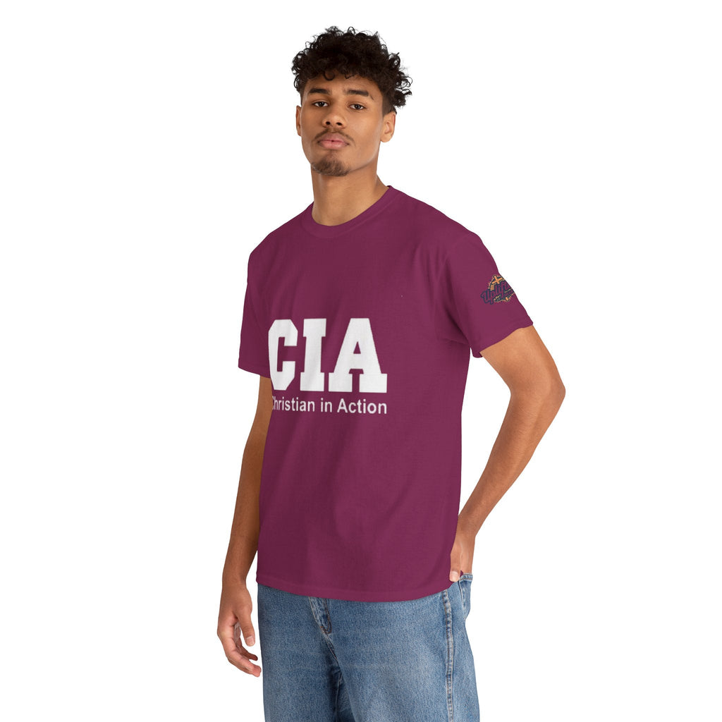 CIA Christian in Action T-shirt - Funny Faith Parody T-shirt - Mission Ready Apparel Printify