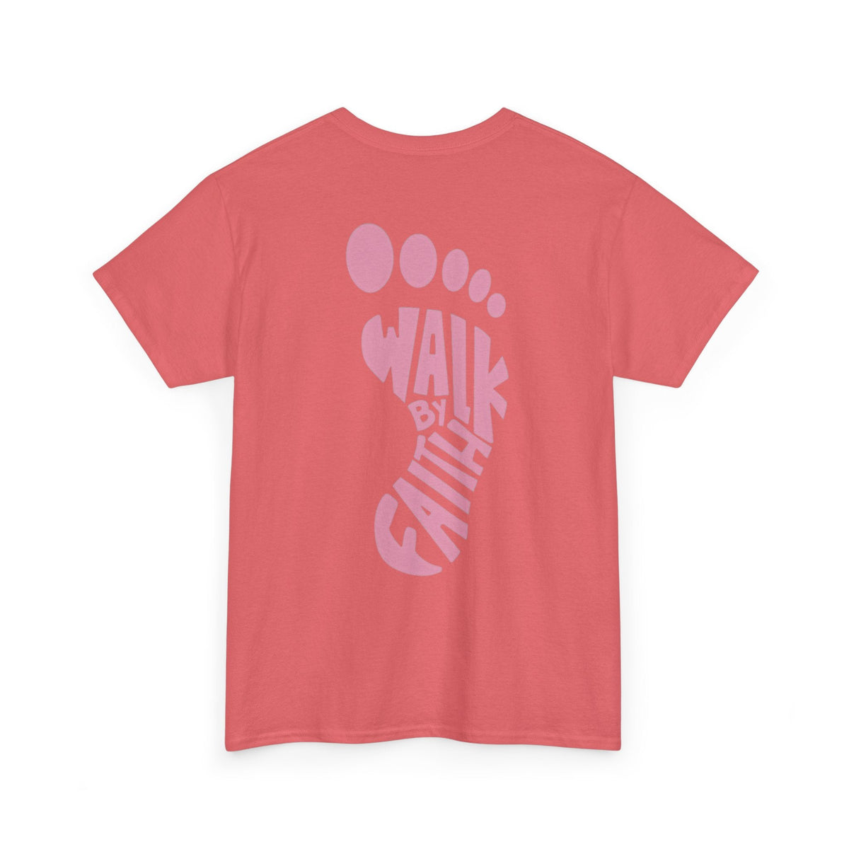 Walk By Faith Footprint T-Shirt Printify