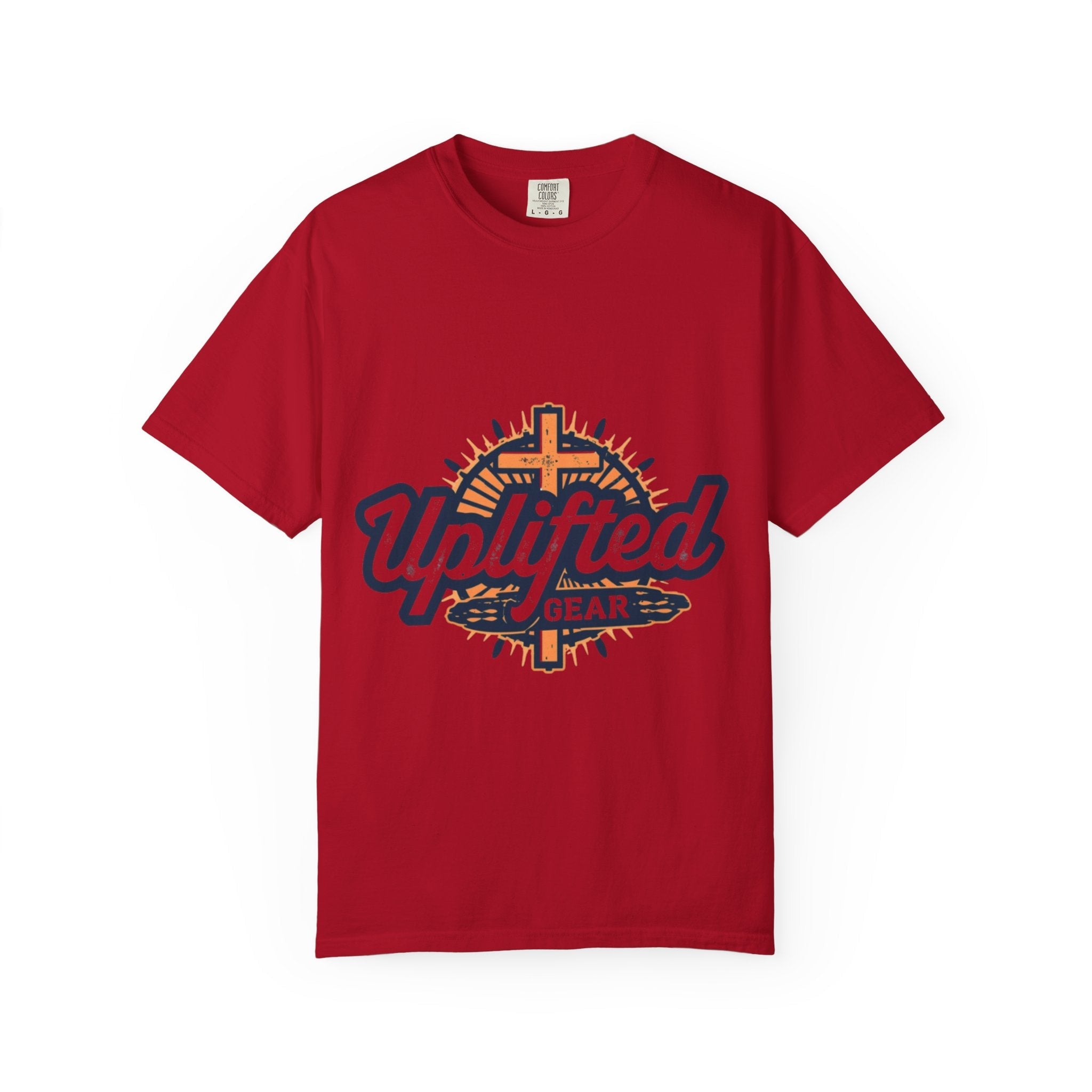 Uplifted Gear Christian T-Shirt – Bold Logo Faith Tee for Inspired Living Printify