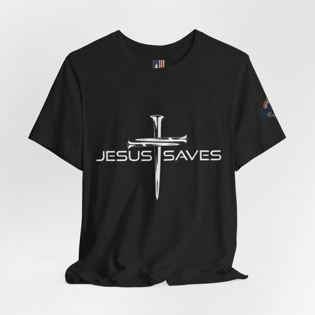 Copy of Jesus Saves T-shirt – 3 Nails Crucifix Cross Christian T-shirt for Redemption Faith & Bold Salvation Printify