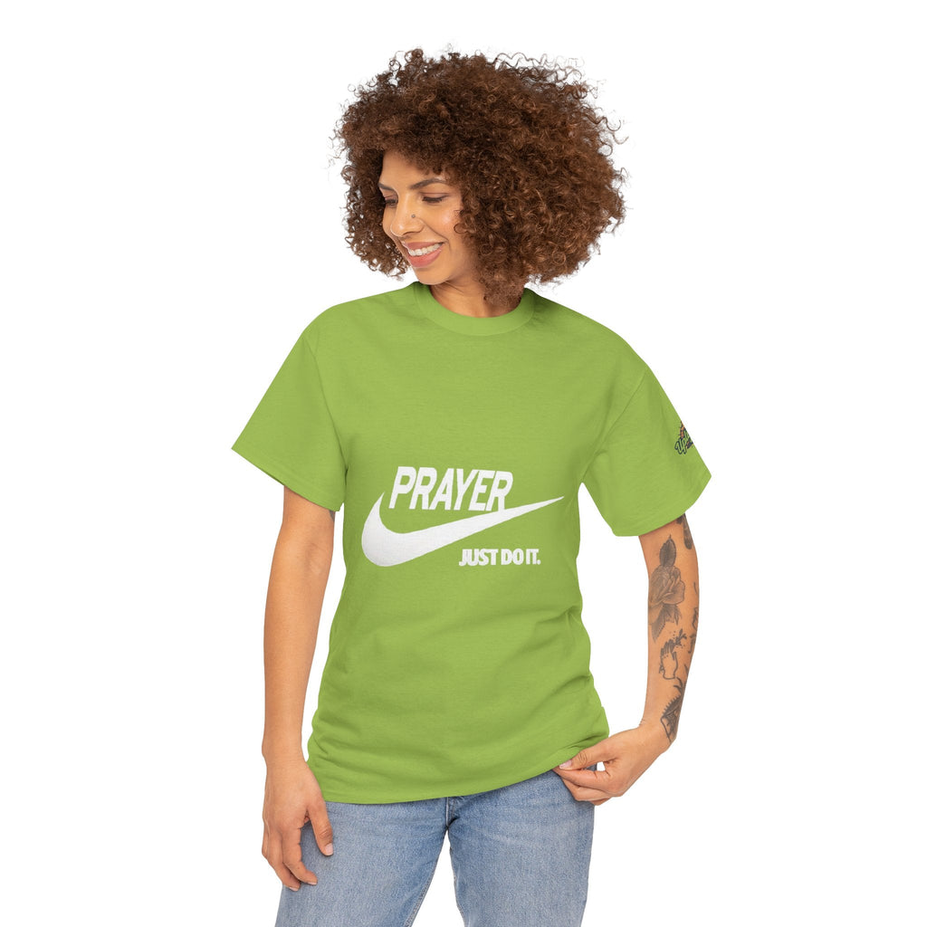 Prayer Just Do It T-shirt - Funny Christian Nike Parody T-shirt - Faith Gear Printify