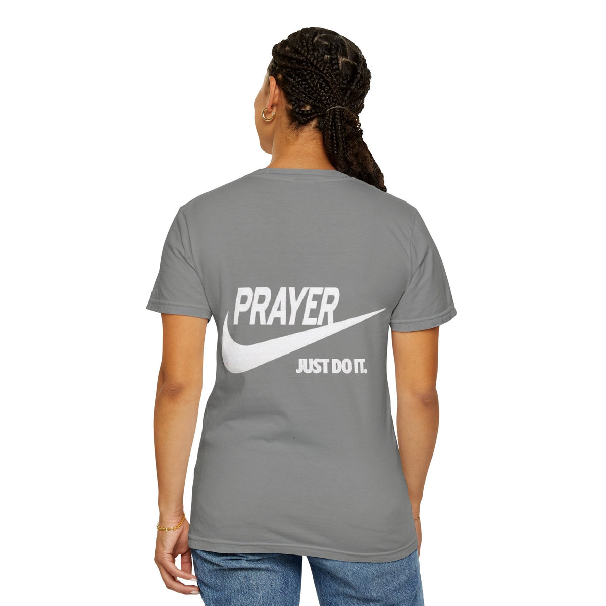 Prayer Just Do It T-shirt - Funny Christian Nike Parody T-shirt - Faith Gear Printify
