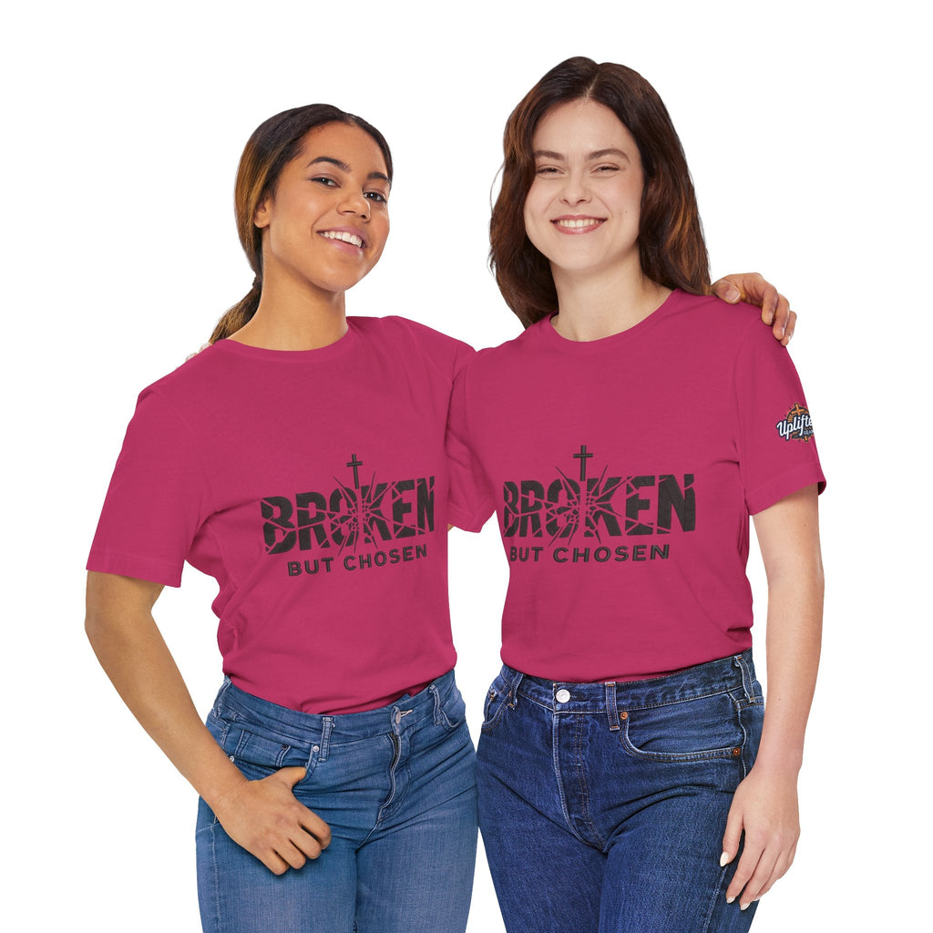 Broken But Chosen T-Shirt — Inspirational Faith Graphic Tee Printify