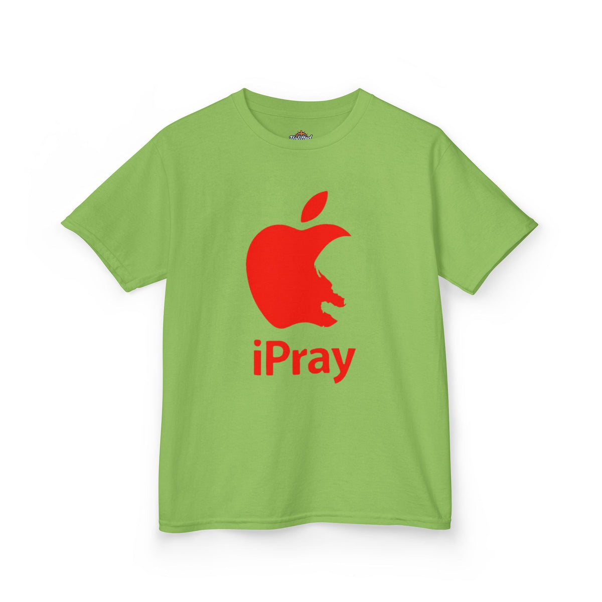 Kids Graphic Tee — Red iPray Logo Prayer Shirt for Children Printify