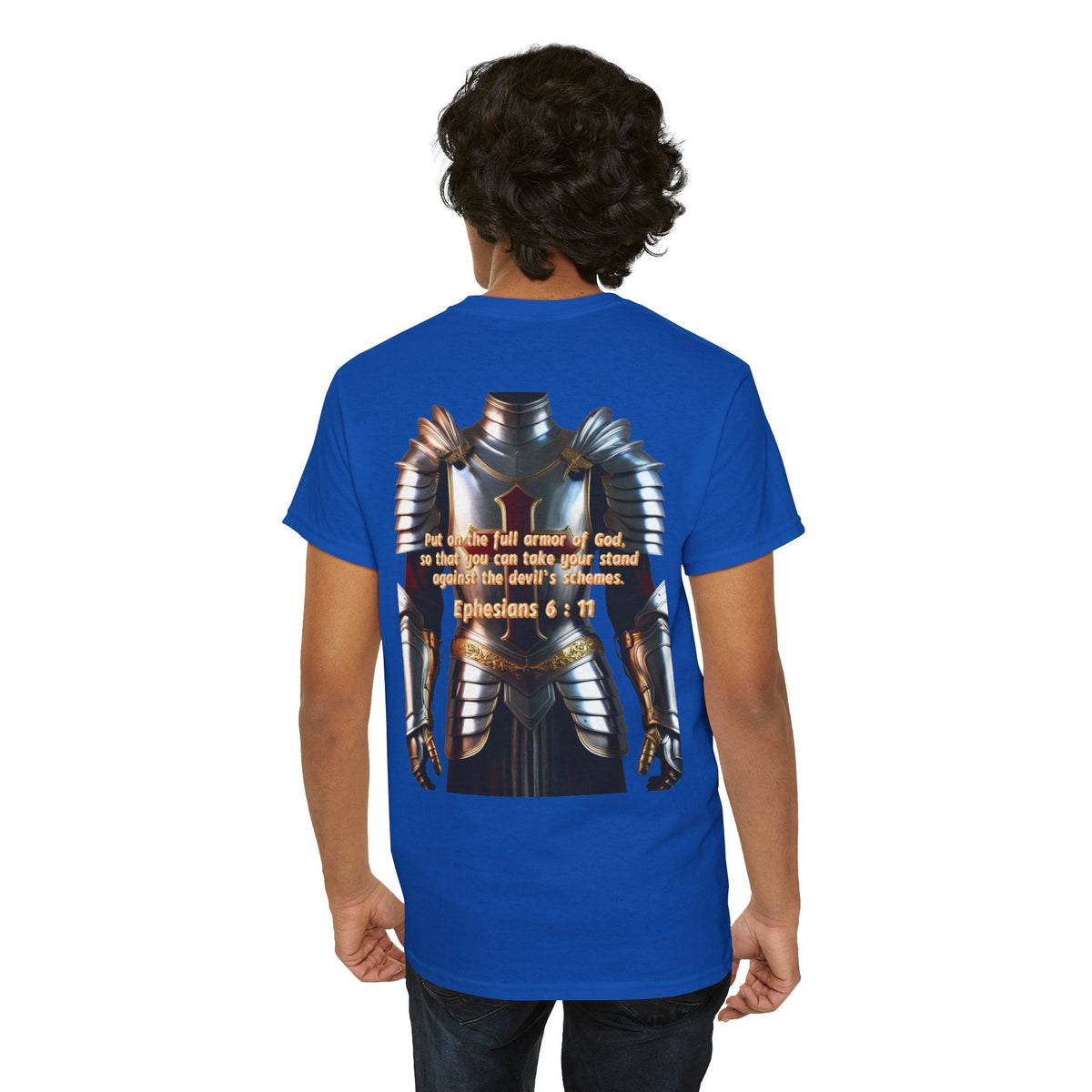 Religious Graphic Armor Of God Design - Unisex Heavy Cotton Tee Printify