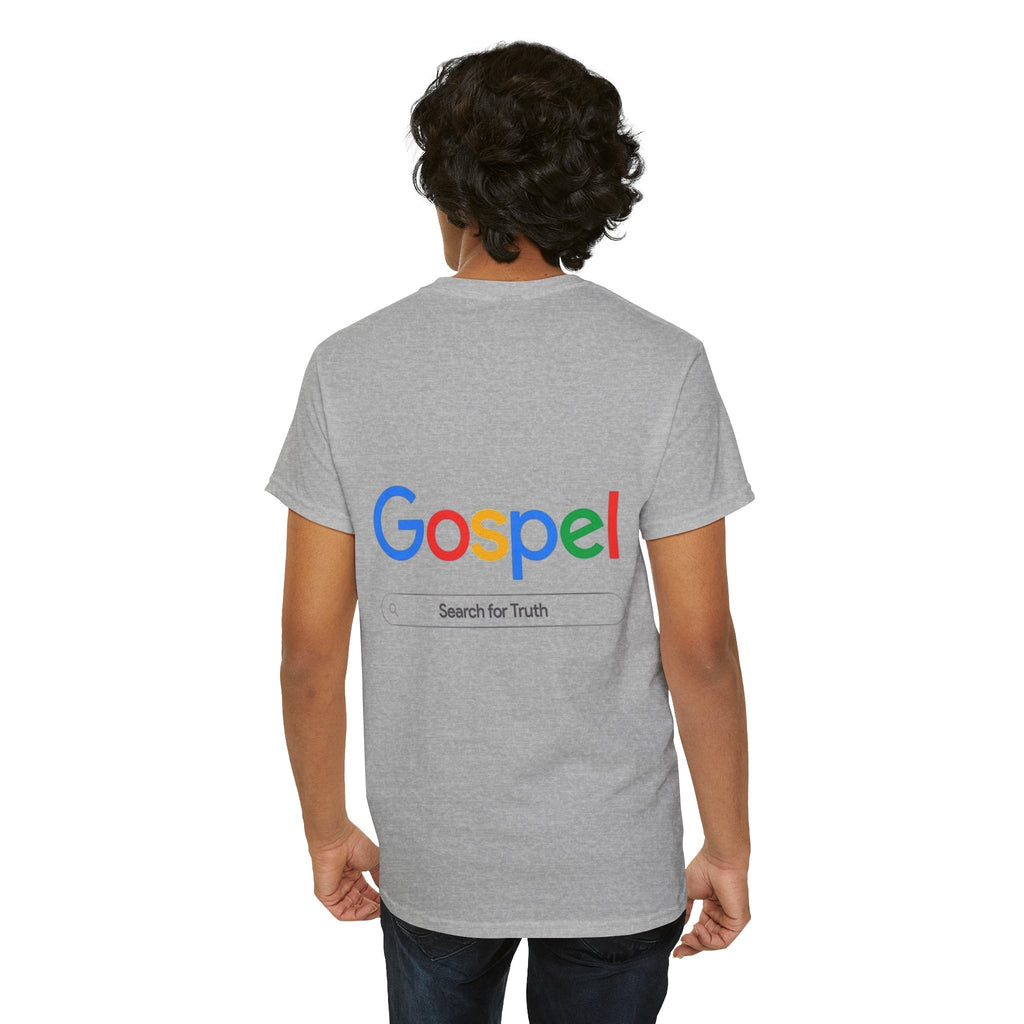 Gospel Graphic Tee — "Gospel" Colorful Logo Christian T-Shirt Printify