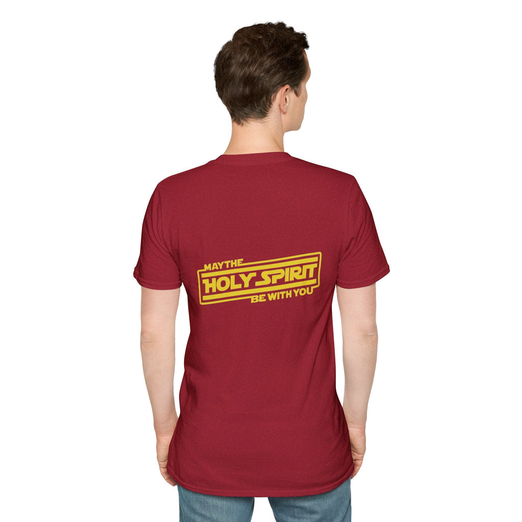 May the Holy Spirit Be With You T-shirt - Christian Star Wars Parody T-shirt Printify