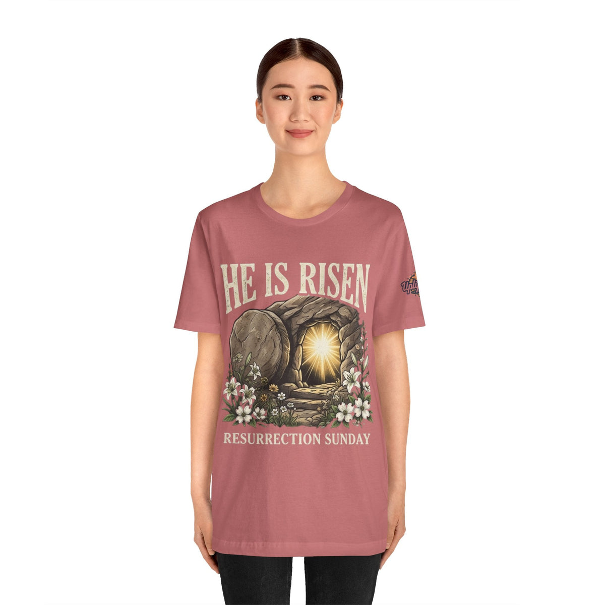 He Is Risen T-Shirt — Jesus Christ Resurrection Easter Tee Printify