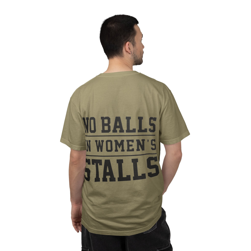 No Balls in Women’s Stalls Graphic Tee — Uplifted Sports Vibe T-Shirt Printify