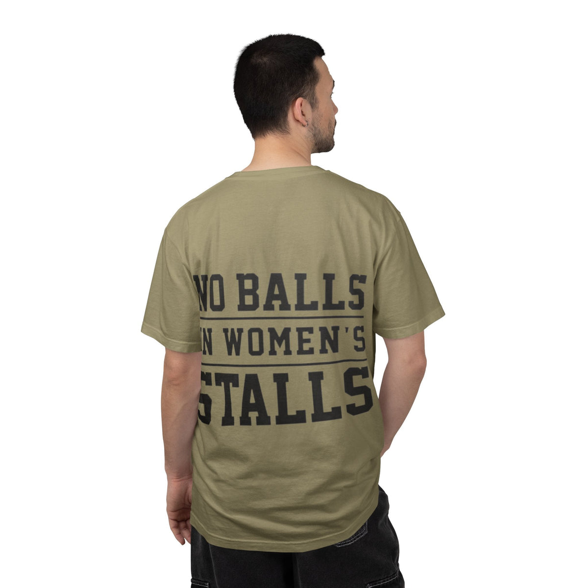 No Balls in Women’s Stalls Graphic Tee — Uplifted Sports Vibe T-Shirt Printify