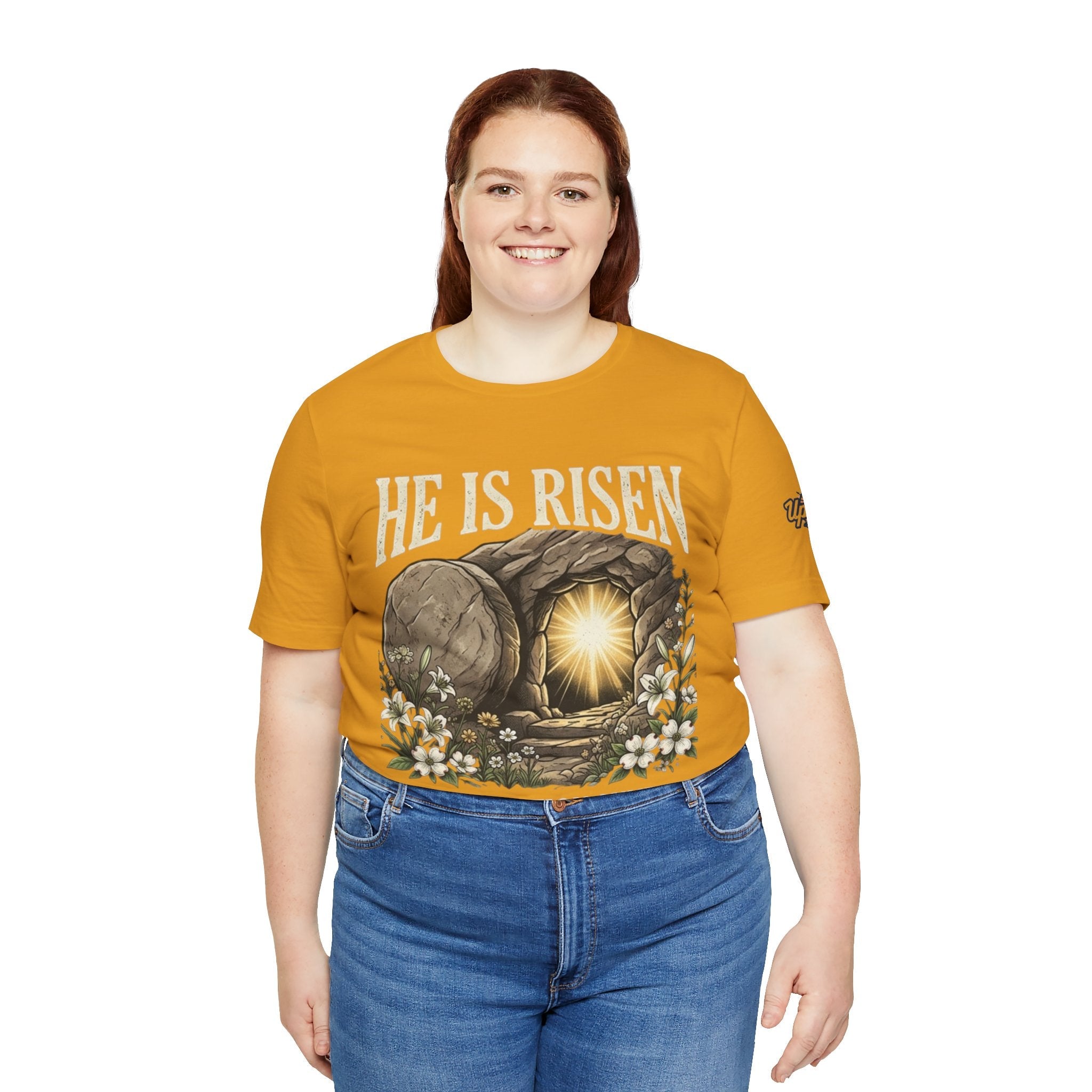 He Is Risen T-Shirt — Jesus Christ Resurrection Easter Tee Printify