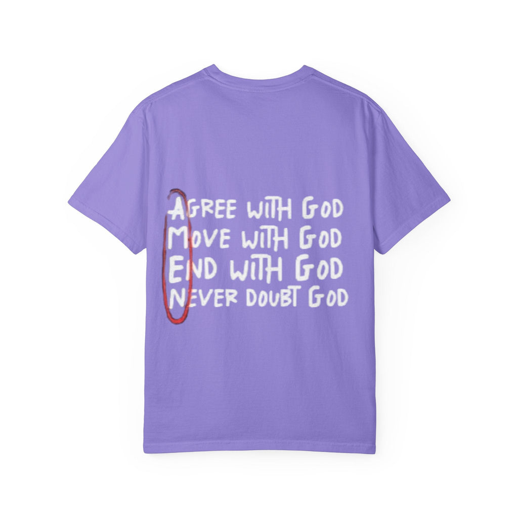 AMEN Acronym T-Shirt – Always Agree with God Move with God End with God Never Doubt God Christian Tee for Unwavering Faith Printify