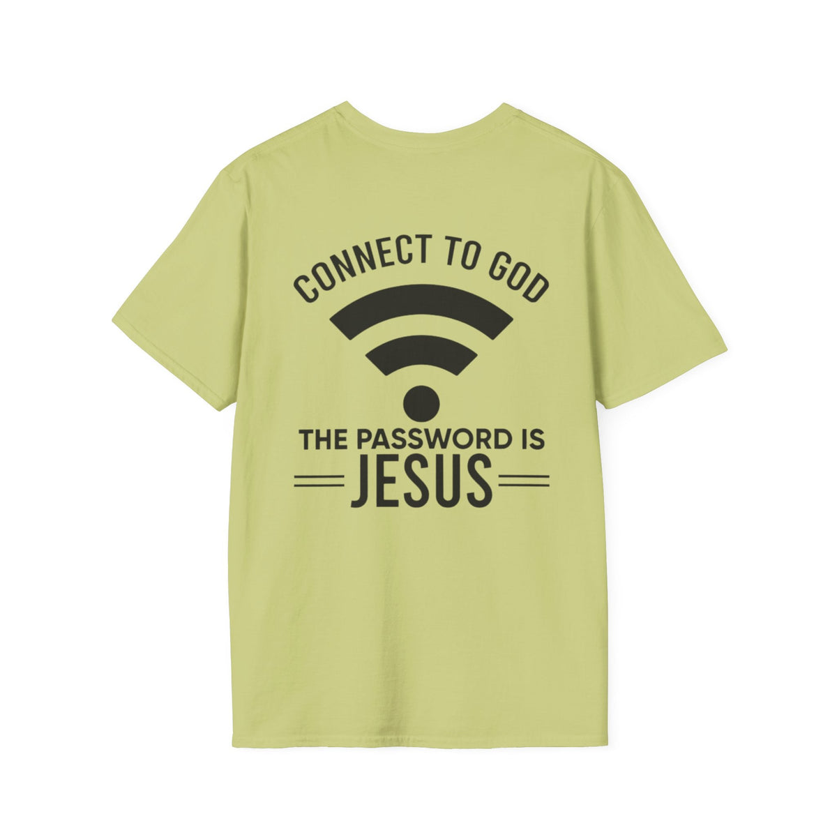 Connect to God T-shirt - WIFI Password is Jesus - Funny Christian Faith T-shirt Printify