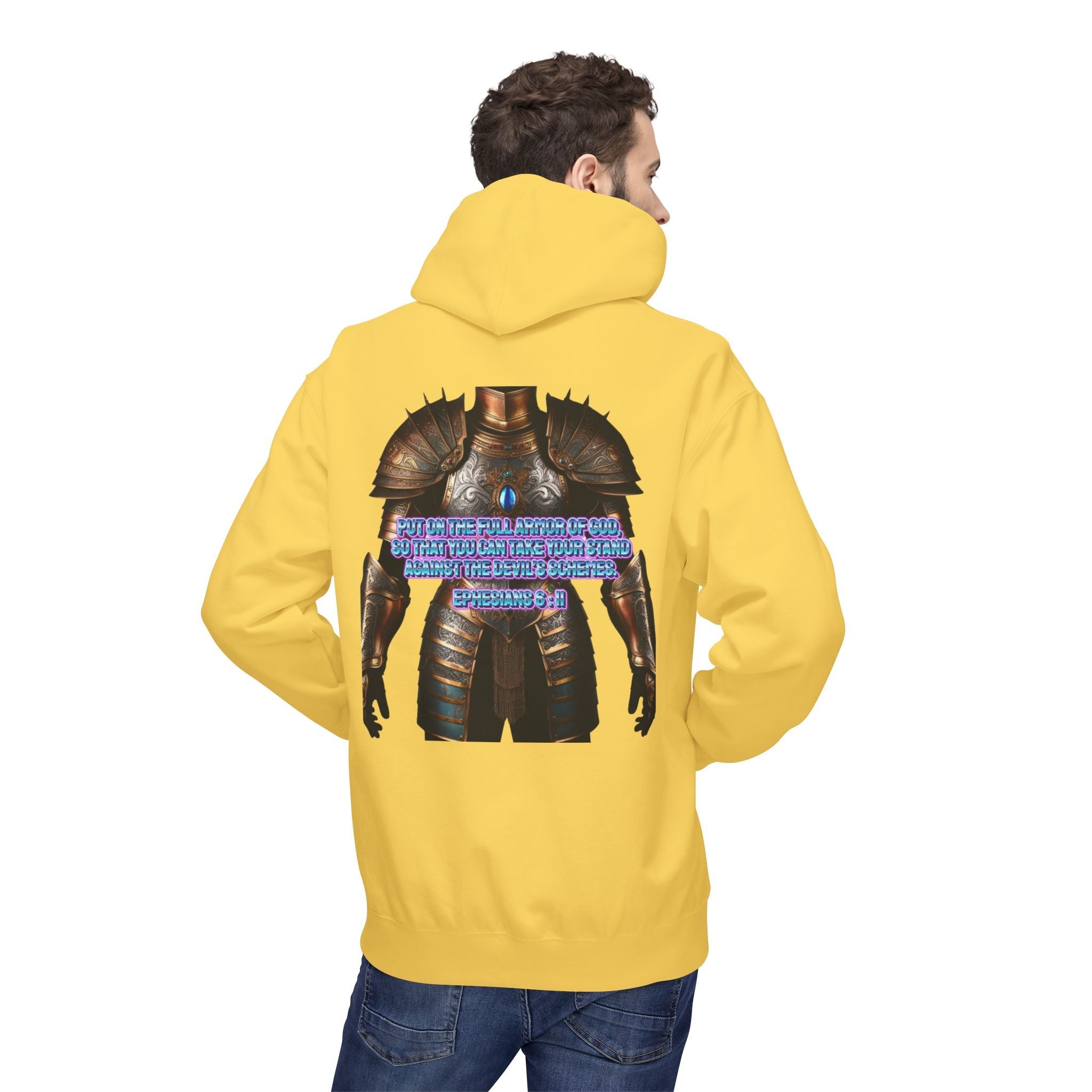 Hoodie - Ephesians 6:11 Bible Verse Religious Design Printify