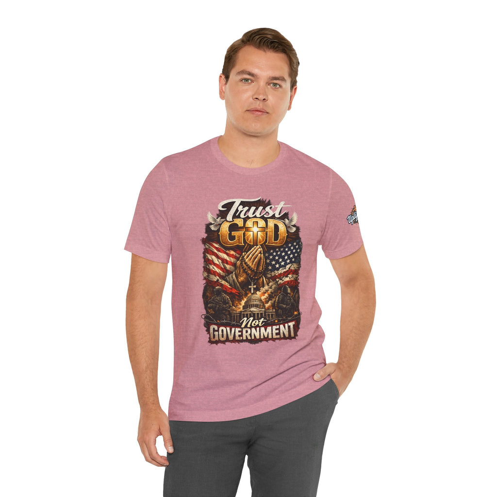 Trust God Not Government T-Shirt — Vintage Patriotic Christian Tee Printify