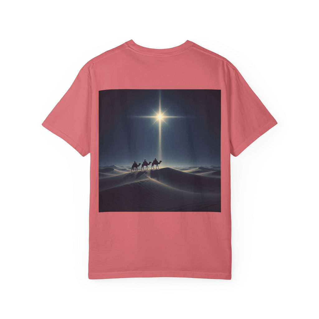 3 Wise Men T-shirt – Magi Camels Nativity Journey Christian Christmas T-shirt for Epiphany Faith & Holy Night Printify