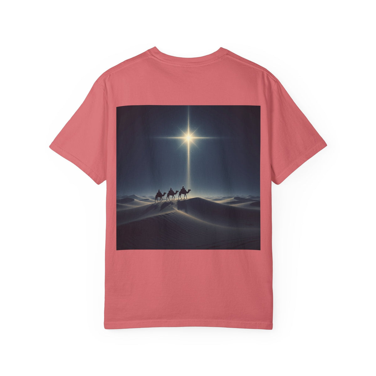 3 Wise Men T-shirt – Magi Camels Nativity Journey Christian Christmas T-shirt for Epiphany Faith & Holy Night Printify