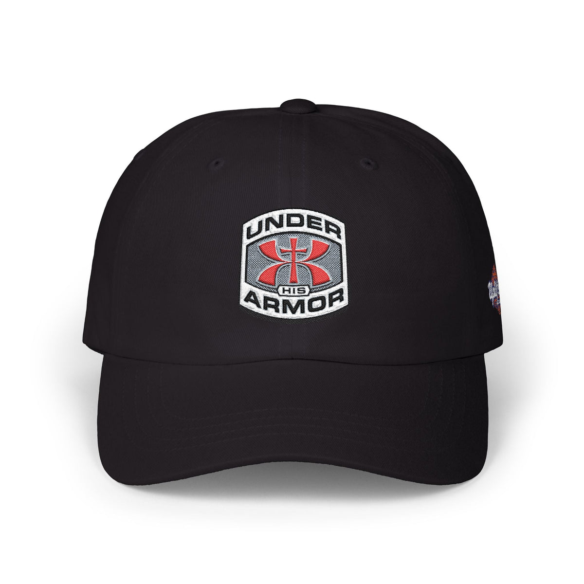 Under Armor Classic Dad Cap - Embroidered White Baseball Hat Printify