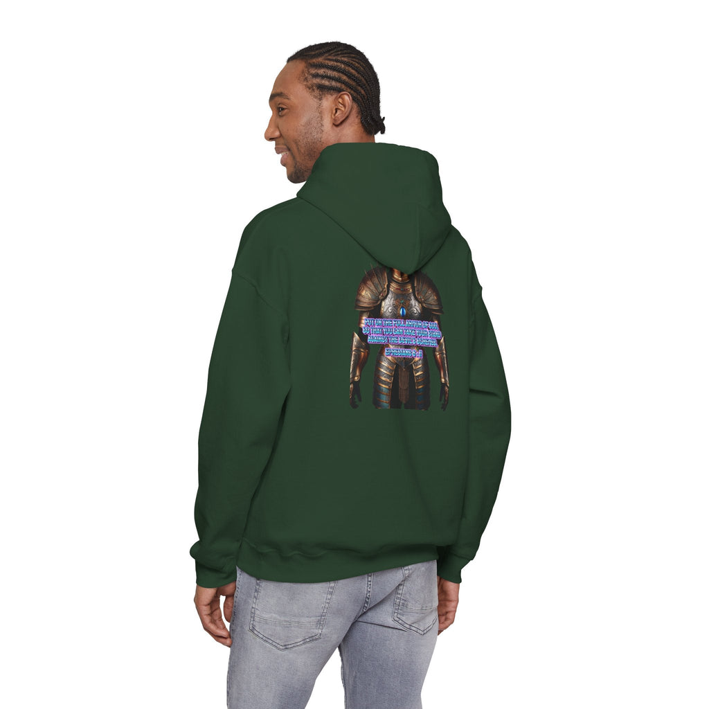 Religious Graphic Armor Of God Design - Unisex Heavy Blend™ Hooded Sweatshirt Printify
