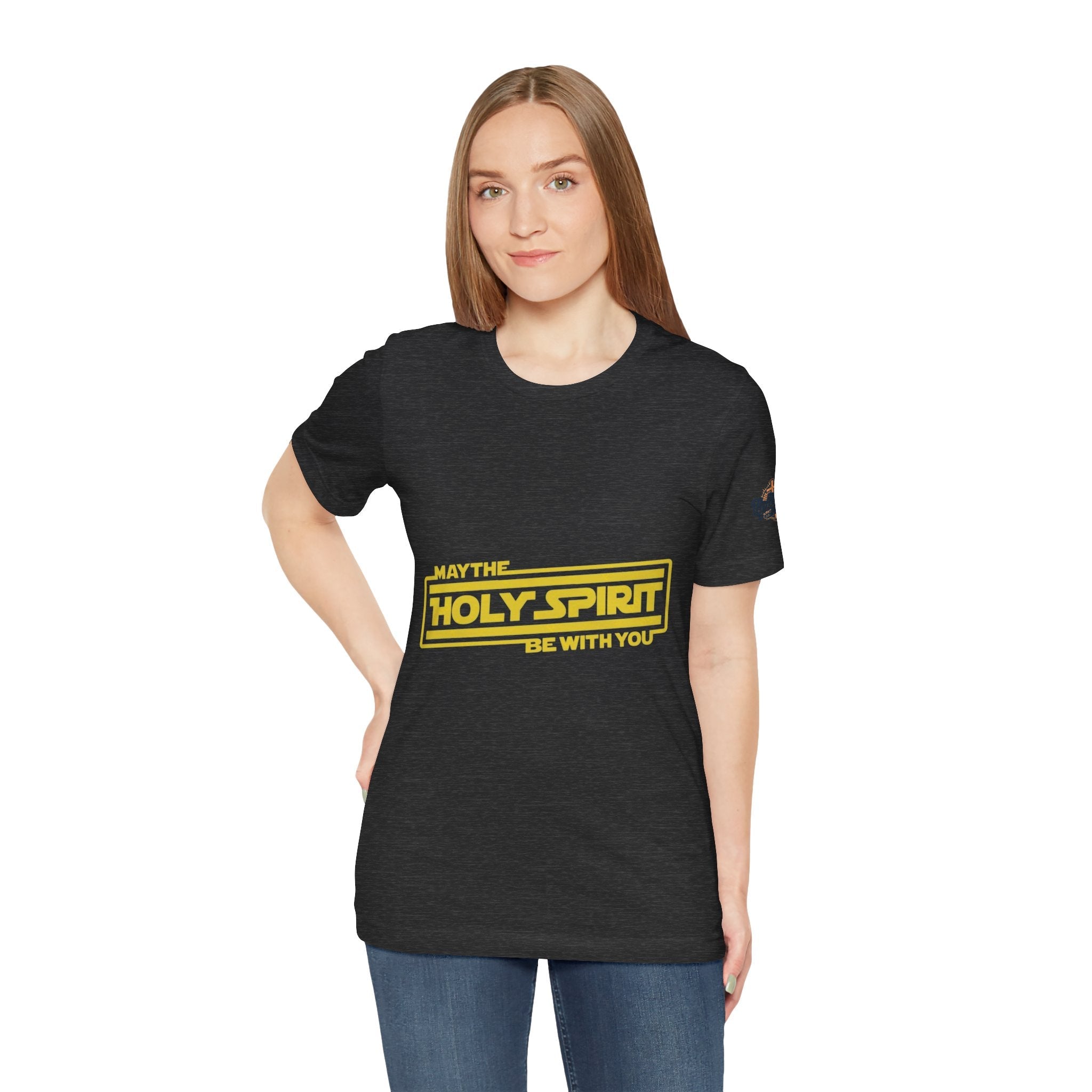May the Holy Spirit Be With You T-shirt - Christian Star Wars Parody T-shirt Printify