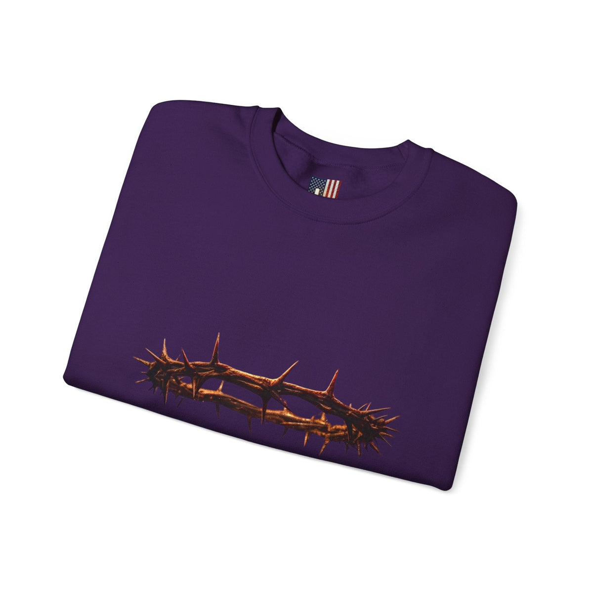 It Is Finished Crown of Thorns Sweatshirt — Christian John 19:30 Faith Sweatshirt Printify