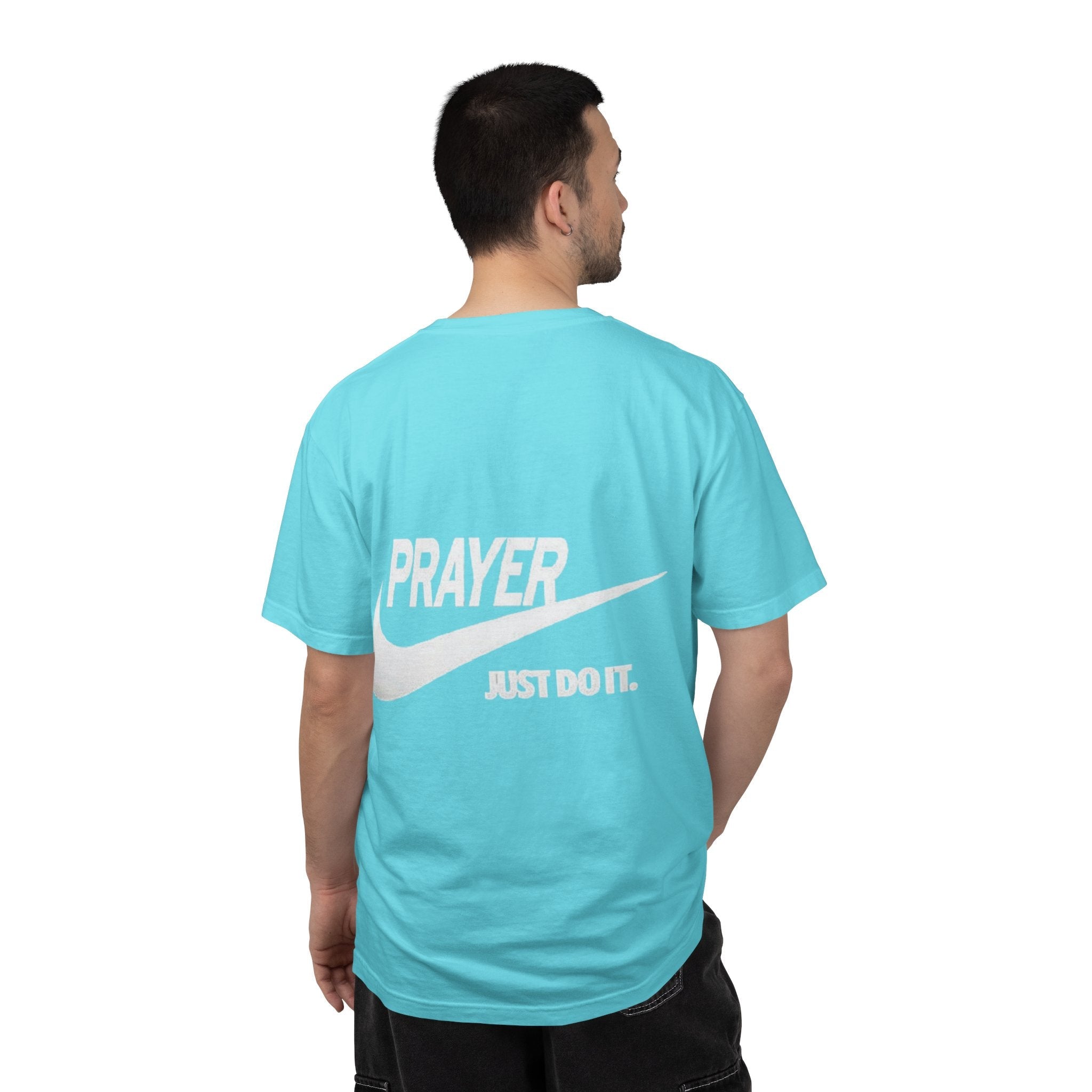 Prayer Just Do It T-shirt - Funny Christian Nike Parody T-shirt - Faith Gear Printify