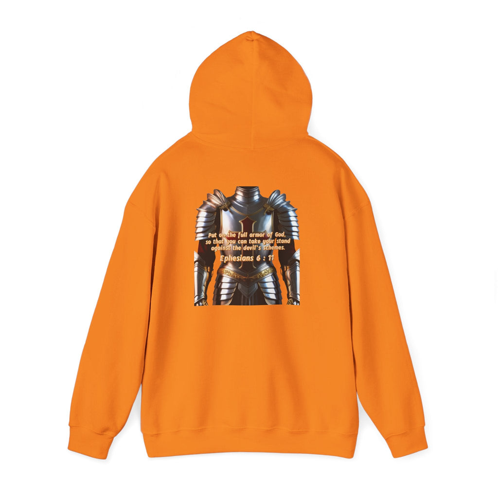 Religious Graphic Armor Of God Design - Unisex Heavy Blend™ Hooded Sweatshirt Printify