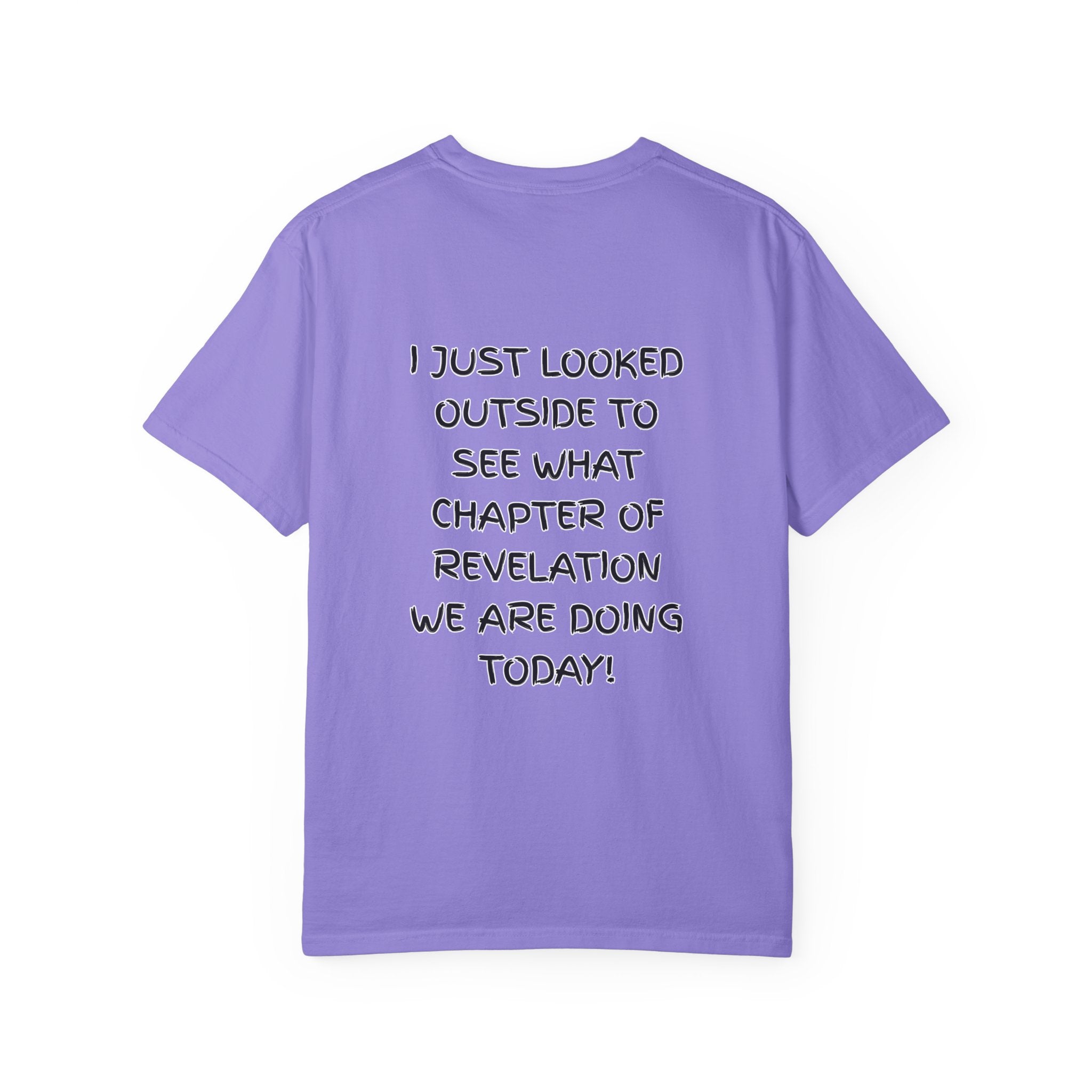 What Chapter of Revelation T-shirt – I Looked Outside My Window Christian T-shirt for End Times Humor & Faith Printify