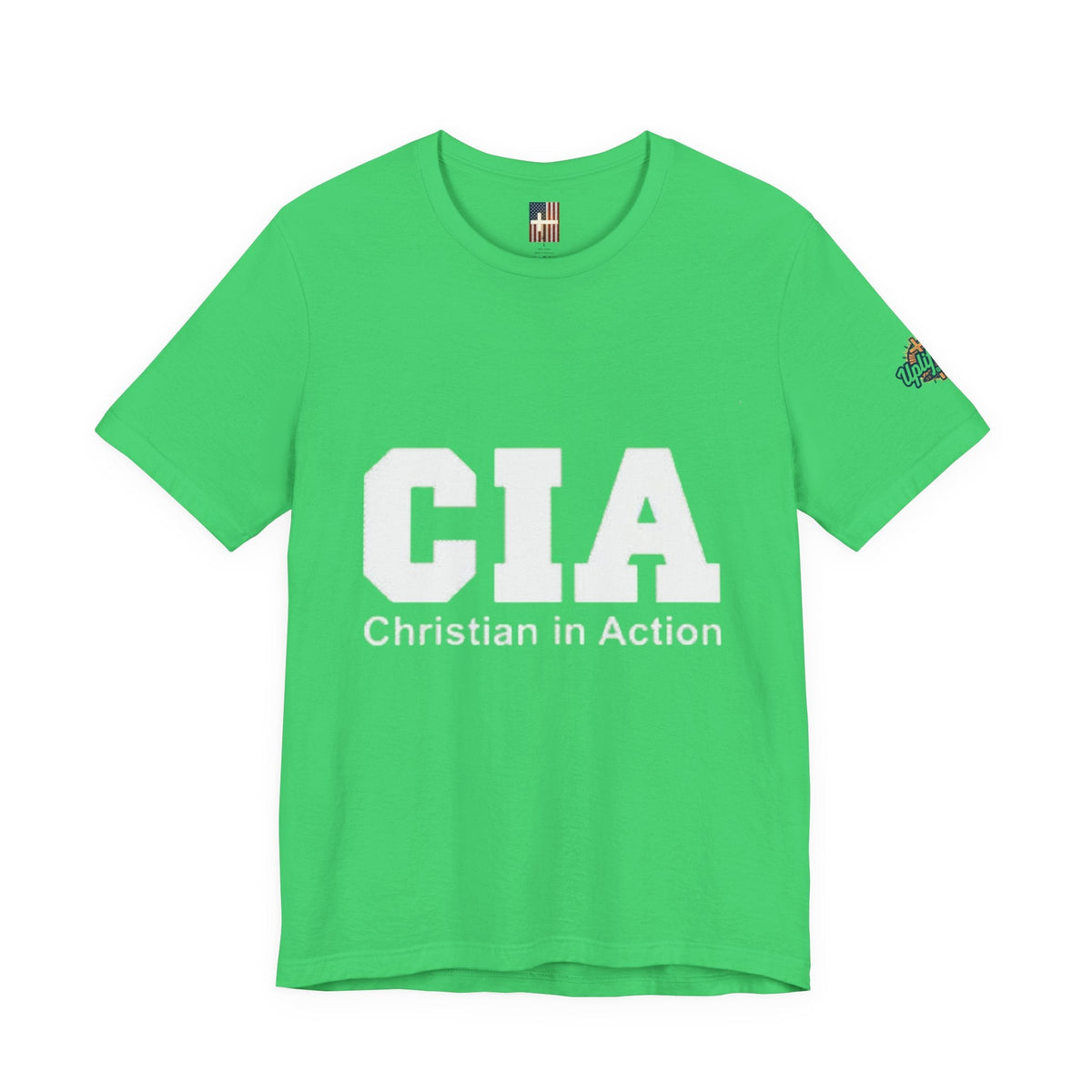 CIA Christian in Action T-shirt - Funny Faith Parody T-shirt - Mission Ready Apparel Printify