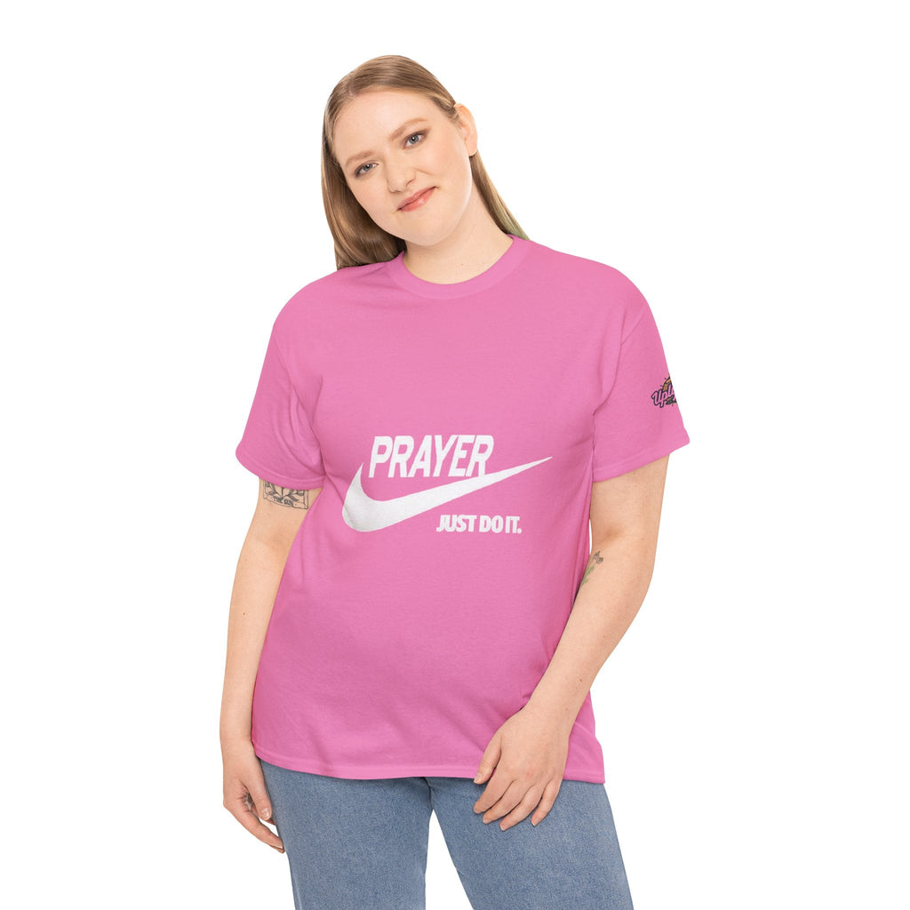 Prayer Just Do It T-shirt - Funny Christian Nike Parody T-shirt - Faith Gear Printify