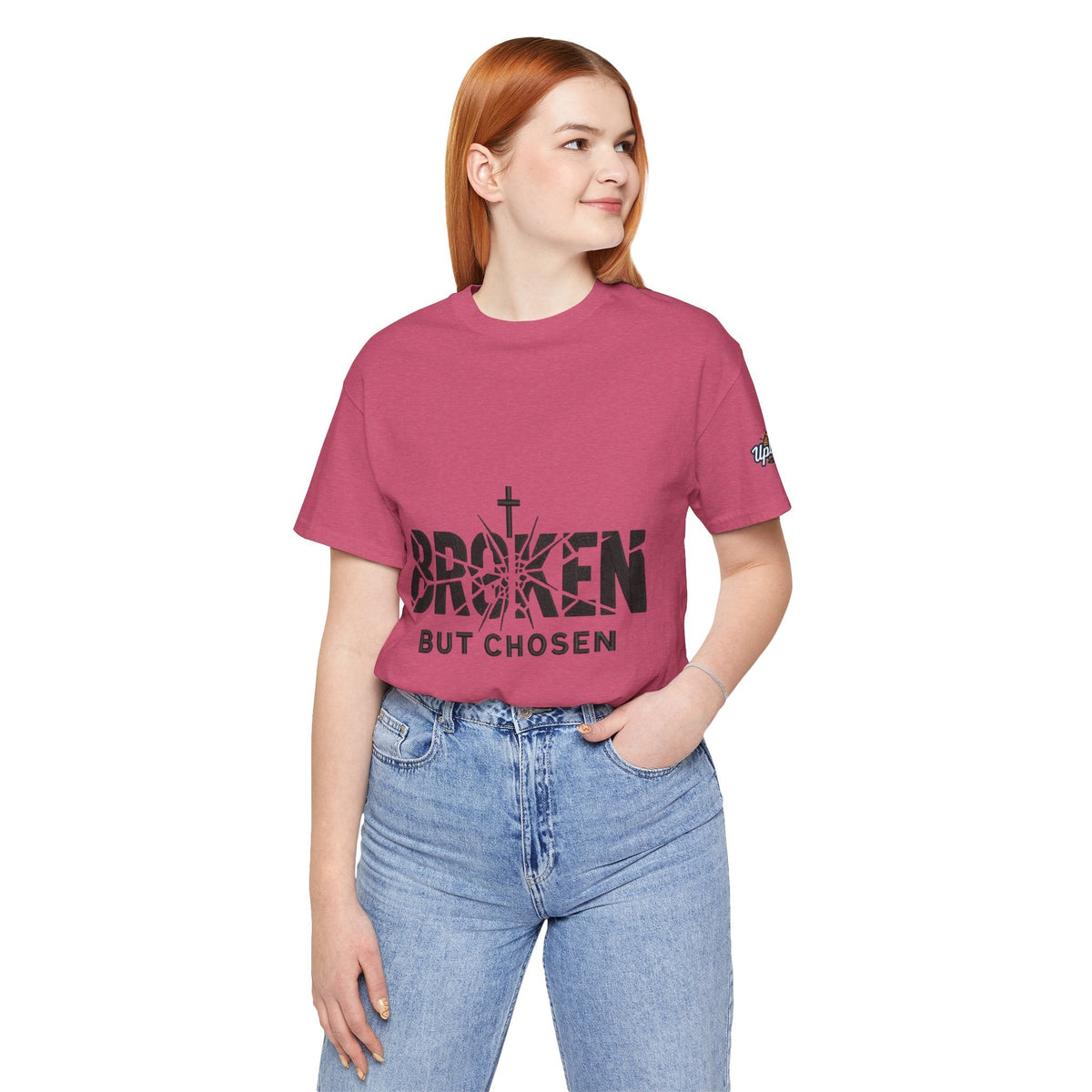 Broken But Chosen T-Shirt — Inspirational Faith Graphic Tee Printify
