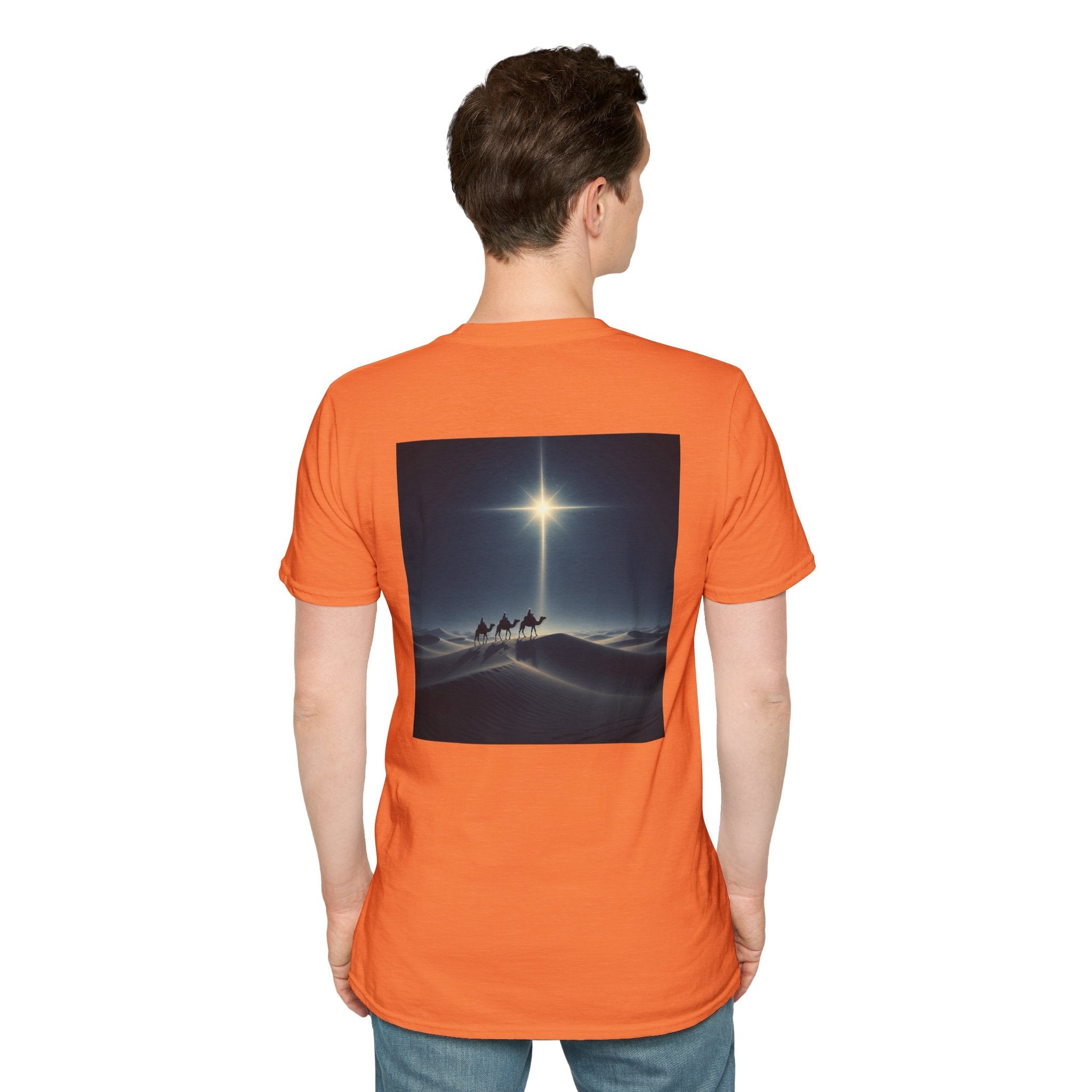 3 Wise Men T-shirt – Magi Camels Nativity Journey Christian Christmas T-shirt for Epiphany Faith & Holy Night Printify
