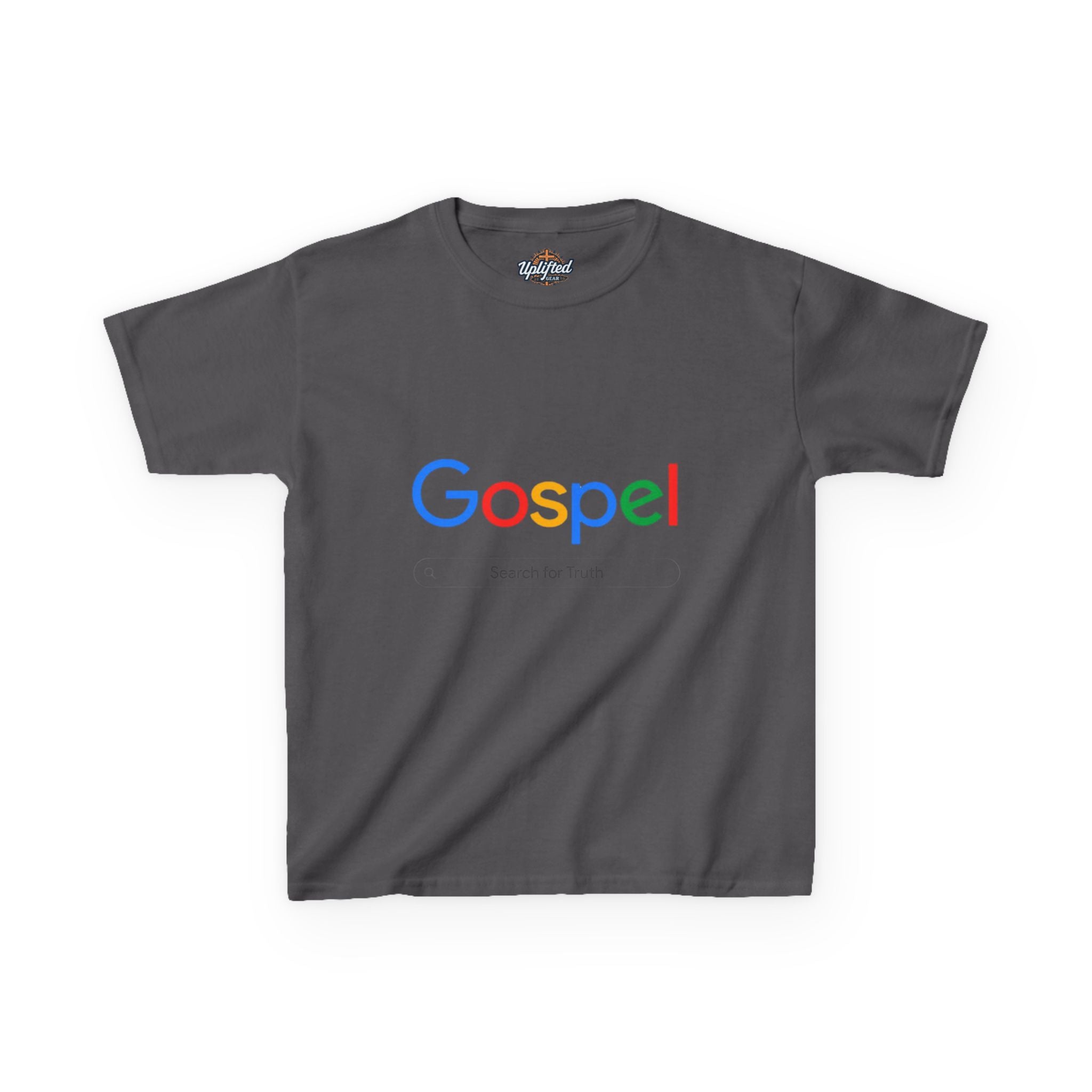Kids Tee — "Gospel" Colorful Search-Style Logo Printify