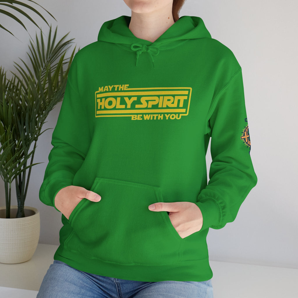 May the Holy Spirit Be With You Hoodie - Christian Star Wars Parody Hoodie Printify
