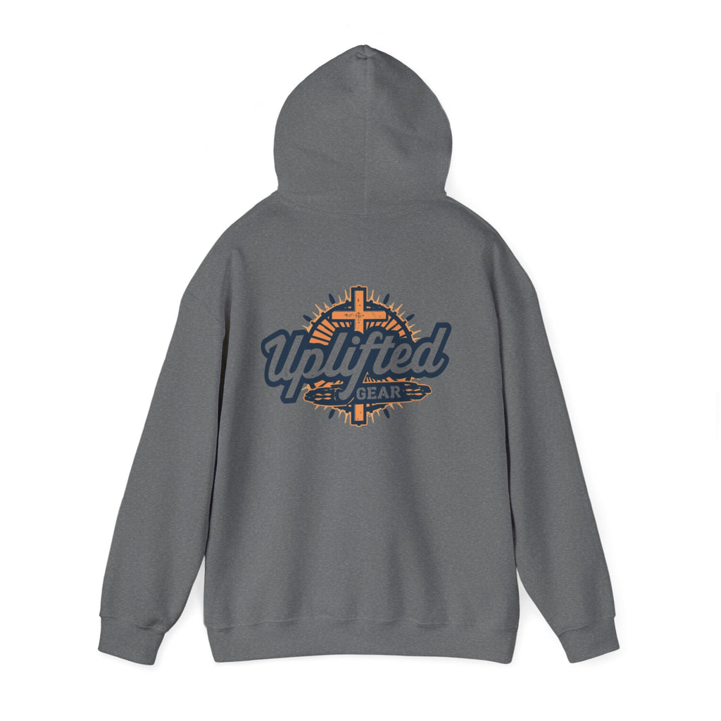 Uplifted Gear Christian Hoodie – Bold Logo Faith Hoodie for Inspired Living Printify