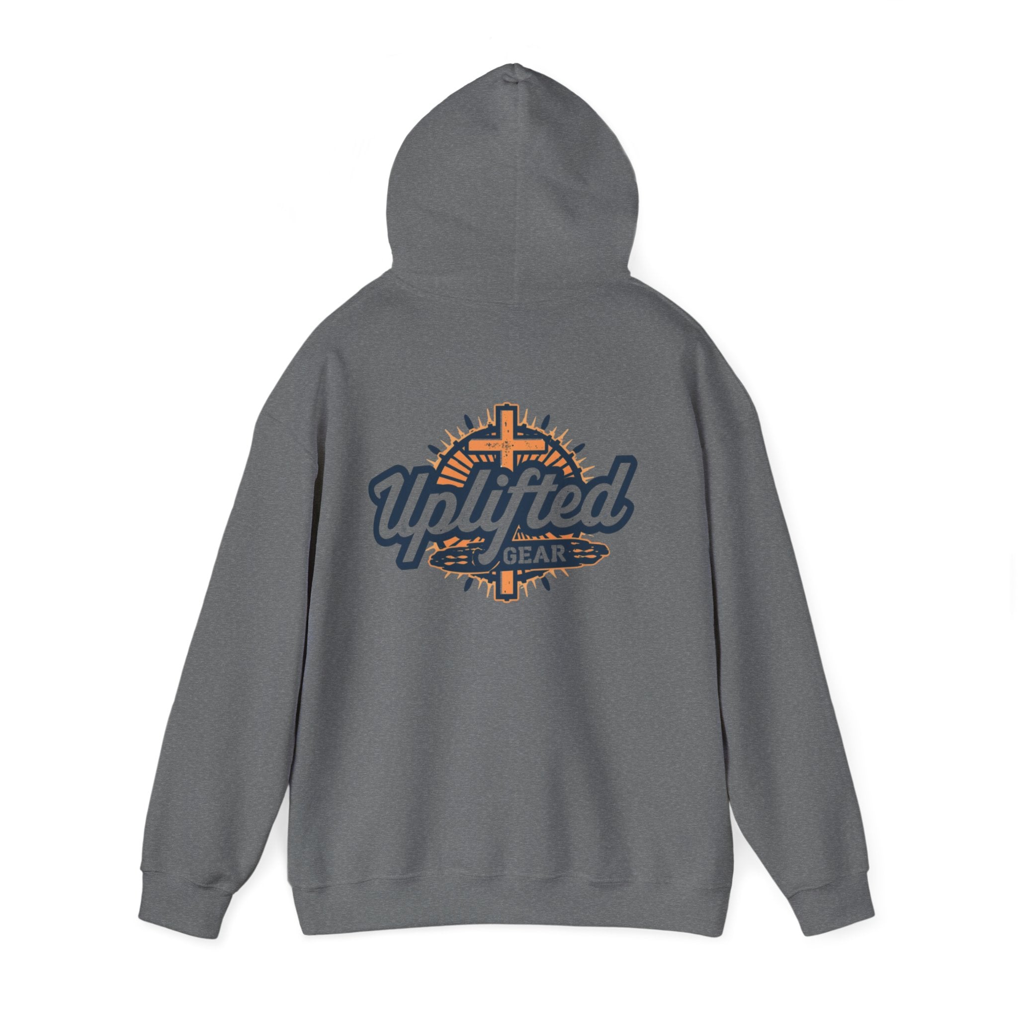 Uplifted Gear Christian Hoodie – Bold Logo Faith Hoodie for Inspired Living Printify