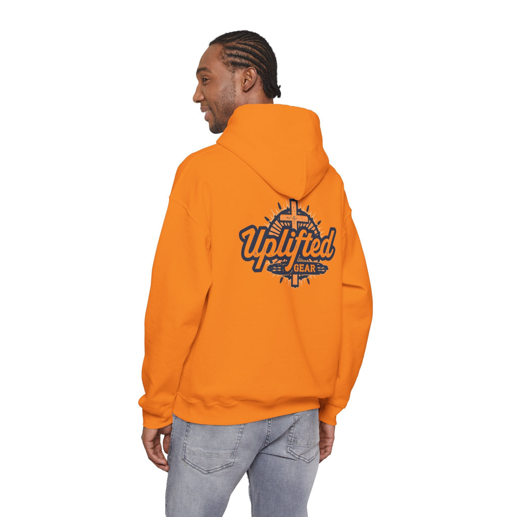 Uplifted Gear Christian Hoodie – Bold Logo Faith Hoodie for Inspired Living Printify