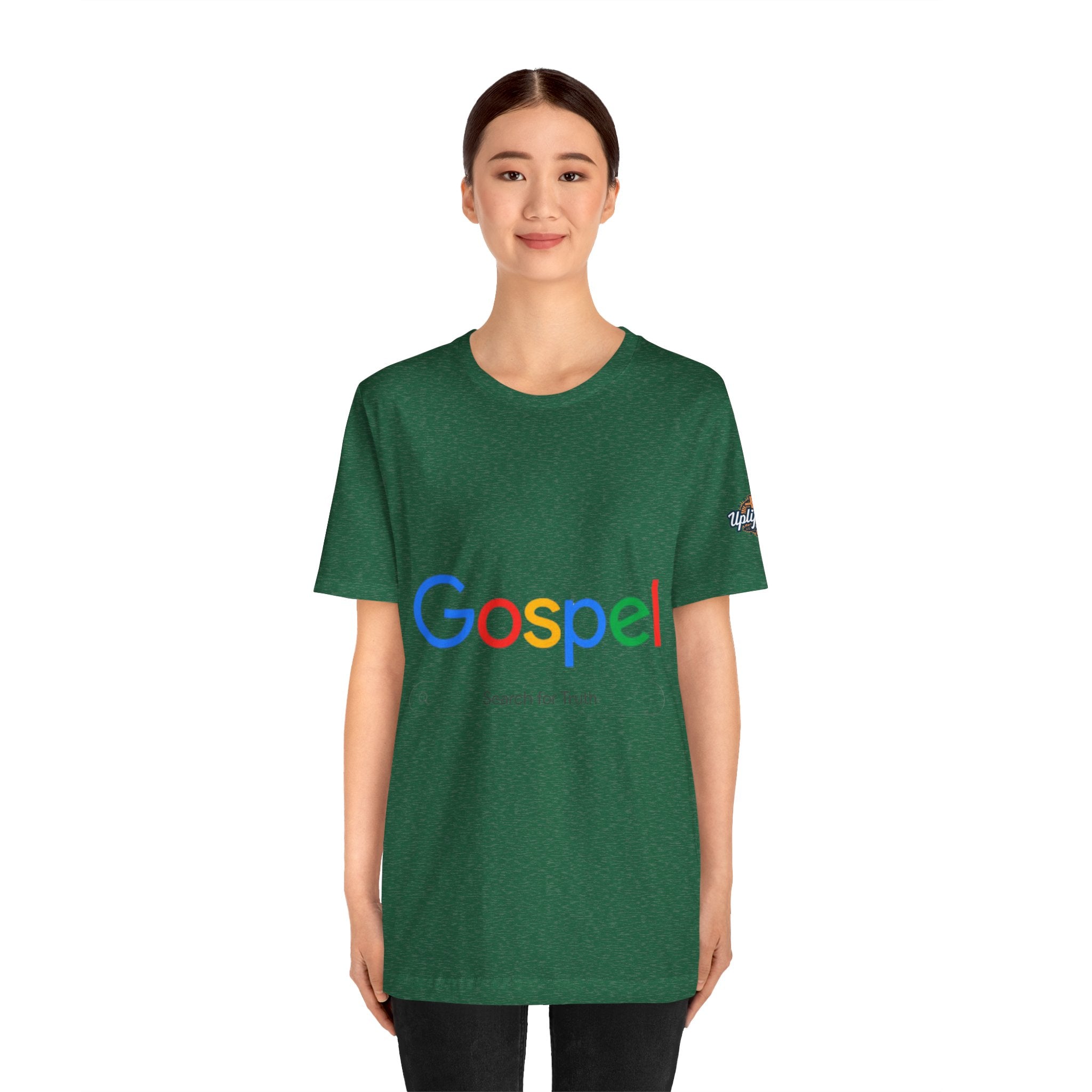Gospel Graphic Tee — "Gospel" Colorful Logo Christian T-Shirt Printify