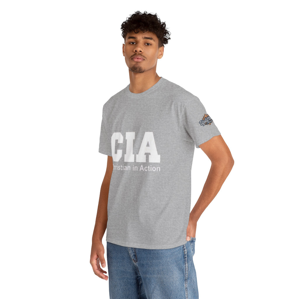 CIA Christian in Action T-shirt - Funny Faith Parody T-shirt - Mission Ready Apparel Printify