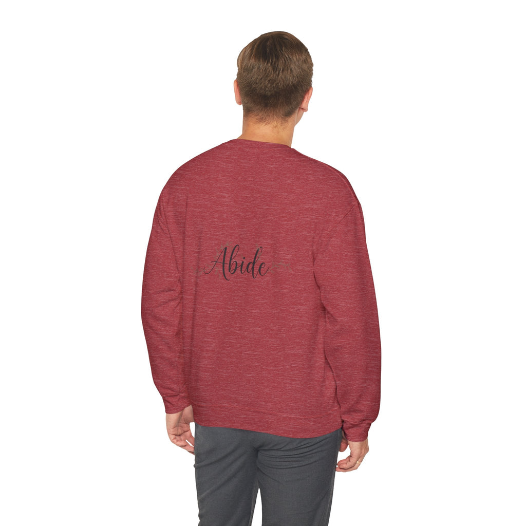 Abide Sweatshirt – Vine Wrapped John 15:5 Christian Sweatshirt for Cozy Devotion Printify