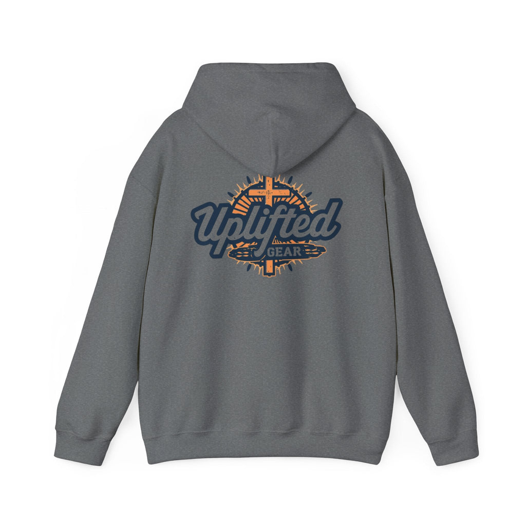 Uplifted Gear Christian Hoodie – Bold Logo Faith Hoodie for Inspired Living Printify