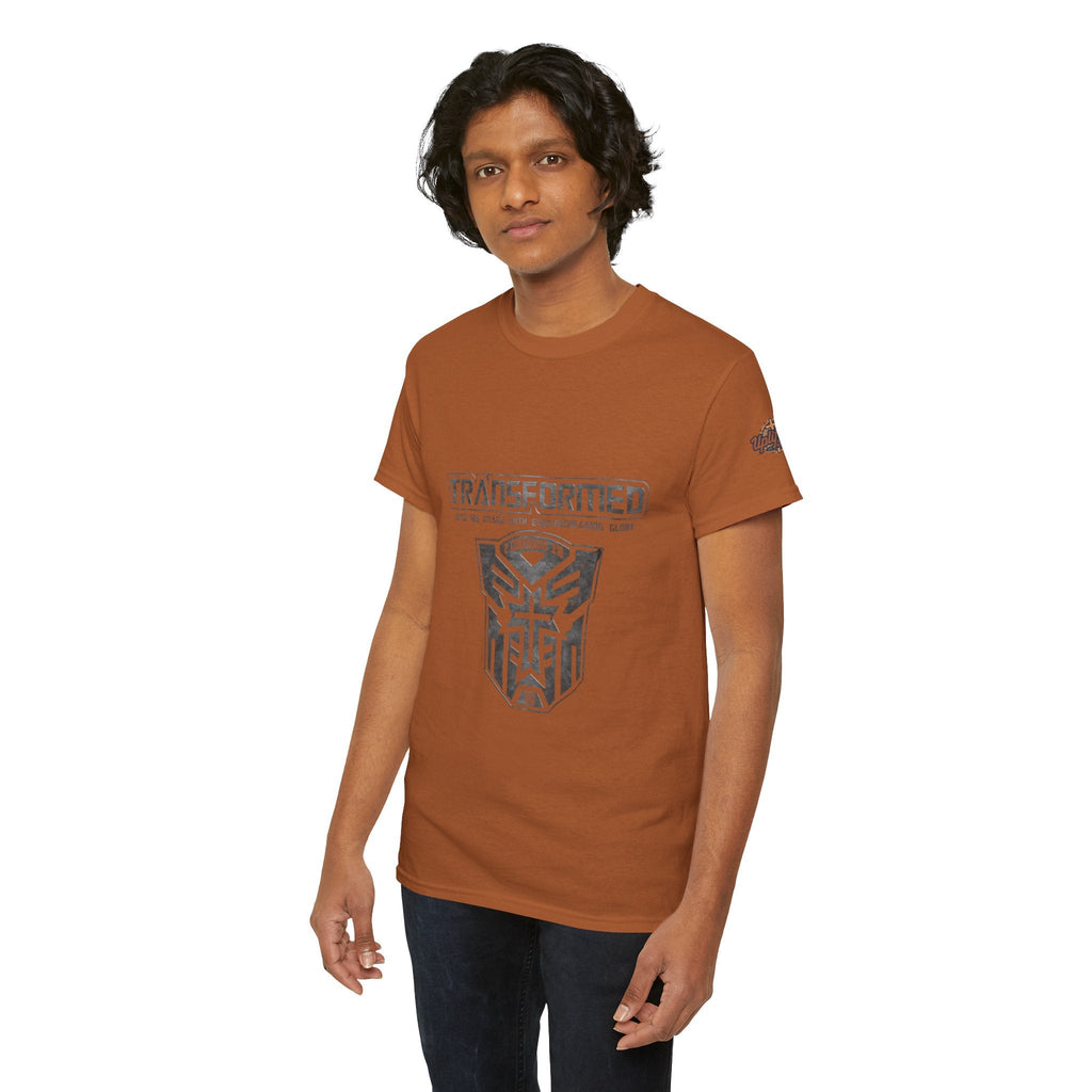 Transformer Logo Christian T-shirt | 2 Corinthians 3:18 Bible Verse T-shirt Printify