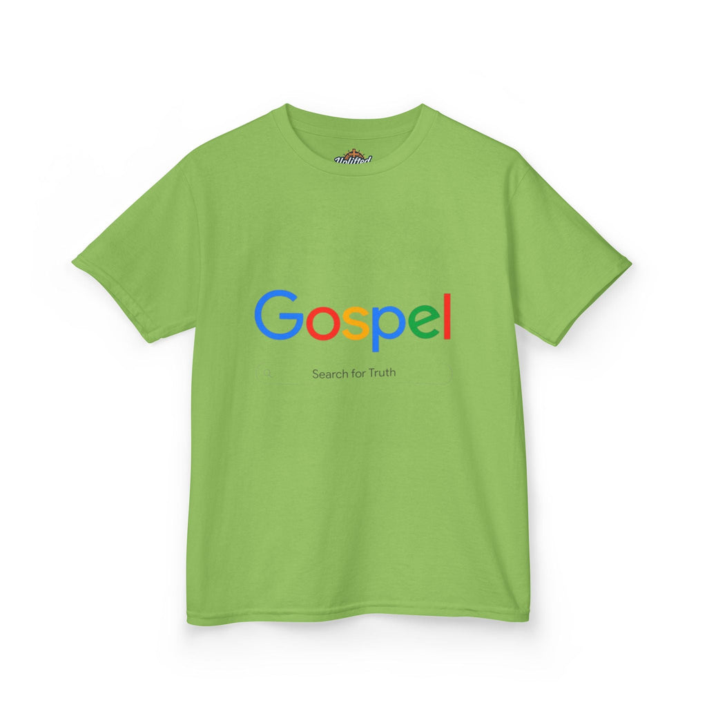 Kids Tee — "Gospel" Colorful Search-Style Logo Printify