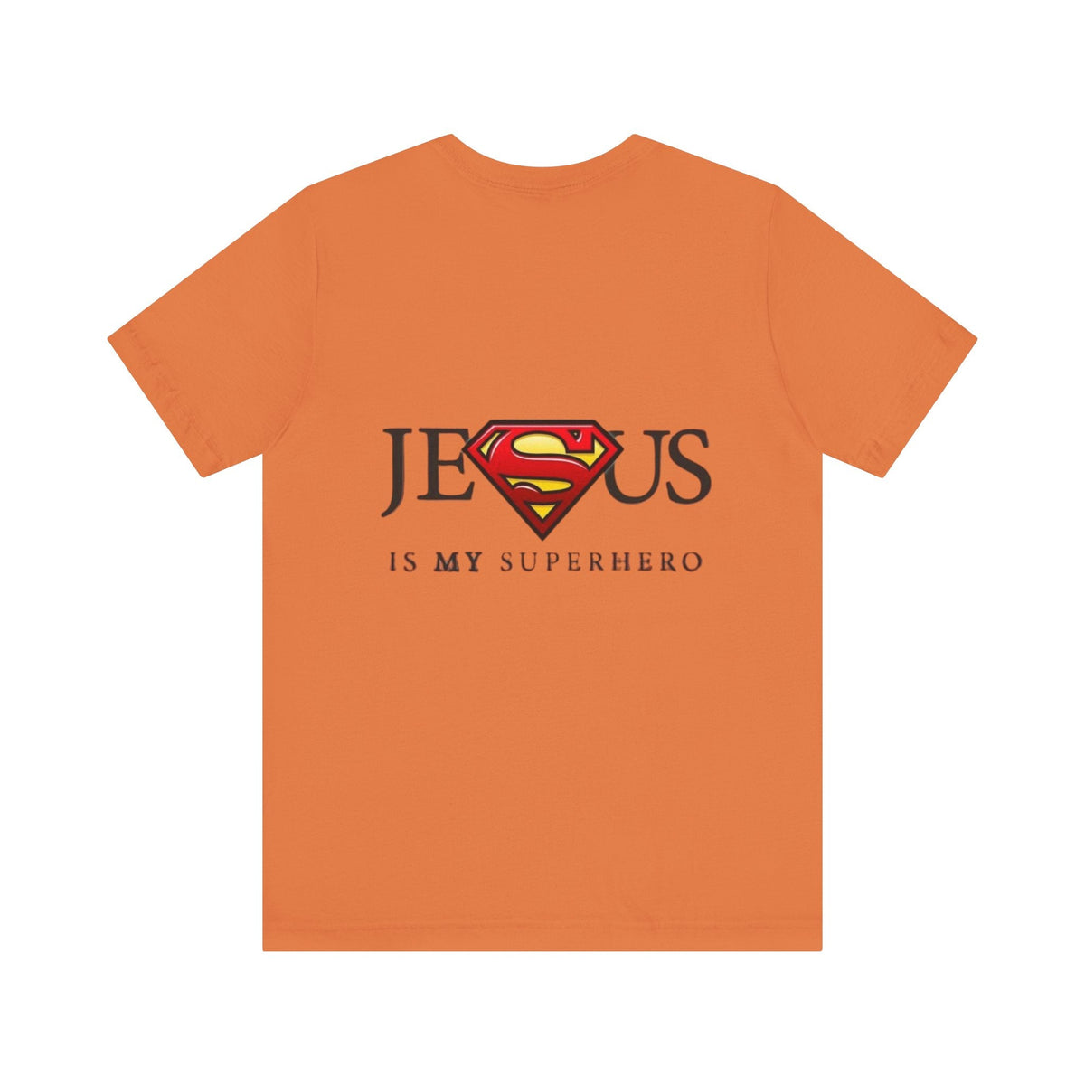 Jesus Is My Superhero T-Shirt — Faith-Based Superman-Inspired Tee Printify