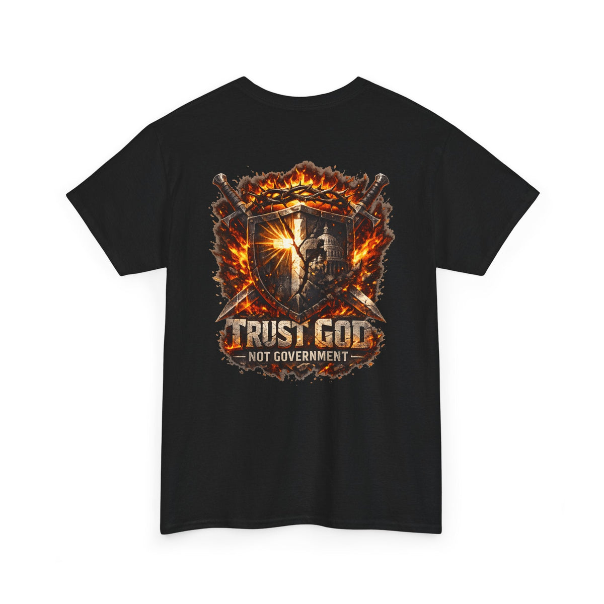 Faith & Freedom Tee — "Trust God Not Government" Patriotic Christian T-Shirt Printify